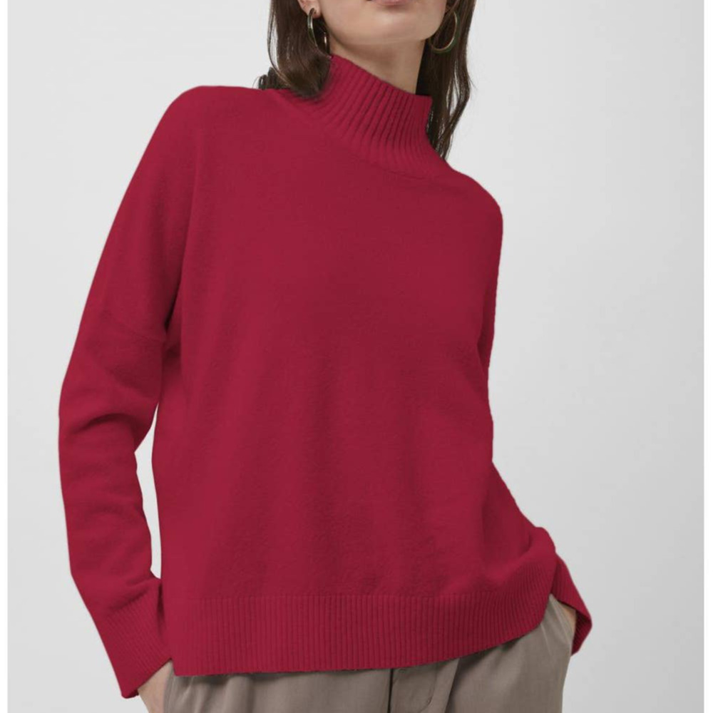 French Connection Jeanie Mock Neck Pullover Wool Blend Oversized XS - Picture 1 of 4